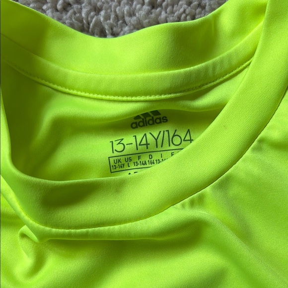 Adidas Goalie Duo Pack: Blue and Neon Yellow Long Sleeve Shirts, 13/14Y - Picture 2 of 3